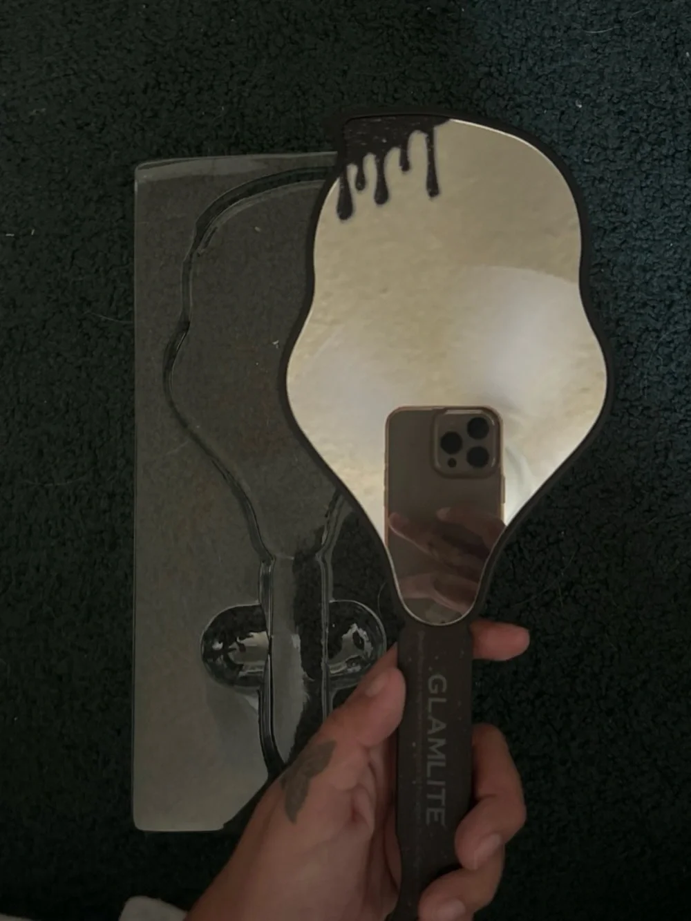 Ghost Face Mirror - Black